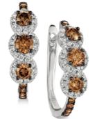 Le Vian Chocolatier Diamond Hoop Earrings (1-1/5 Ct. T.w.) In 14k White Gold