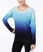 Ideology Long-sleeve Dip-dyed Top, Only At Macy's