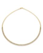Inc International Concepts Gold-tone Thin Crystal Pave Collar Necklace, Only At Macy's