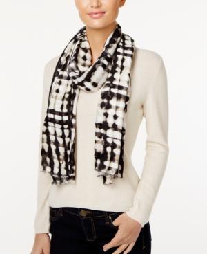 Calvin Klein Wood-cut Oblong Scarf