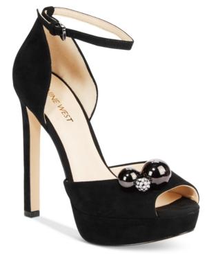 Nine West Vidah Two-piece Platform Sandals Women's Shoes