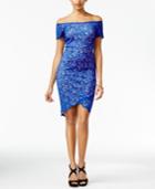 B Darlin Juniors' Lace High-low Midi Dress