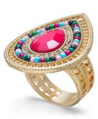 Thalia Sodi Gold-tone Pave, Stone & Bead Statement Ring, Created For Macy's