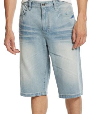 Sean John Drop Seam Alexander-wash Denim Shorts