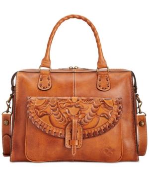 Patricia Nash Burnished Tooled Marliano Satchel