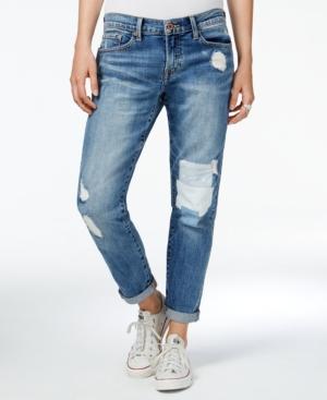 Lucky Brand Americana Sienna Ripped Santa Clarita Wash Boyfriend Jeans