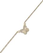 Giani Bernini 18k Gold Over Sterling Silver Anklet, Cubic Zirconia Butterfly Anklet (1/5 Ct. T.w.)