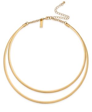 Inc International Concepts Gold-tone Double Row Collar Necklace, Only At Macy's
