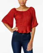 Buffalo David Bitton Twayn Rust Off-the-shoulder Top