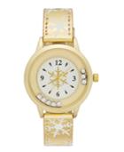 Women's Gold-tone Glitter Strap Watch, 32mm, Only At Macy's