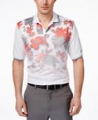 Greg Norman For Tasso Elba Men's Ombre Tropical-print Golf Polo
