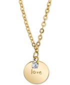 2028 Gold-tone Love Pendant Necklace