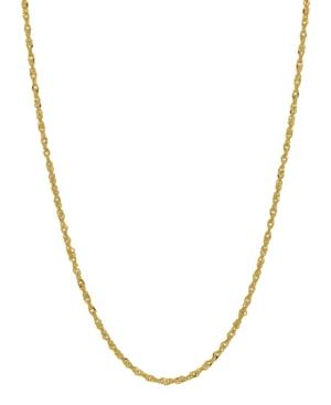 Singapore Link 16 Chain Necklace (1.1mm) In 18k Gold