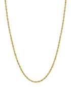 Singapore Link 16 Chain Necklace (1.1mm) In 18k Gold