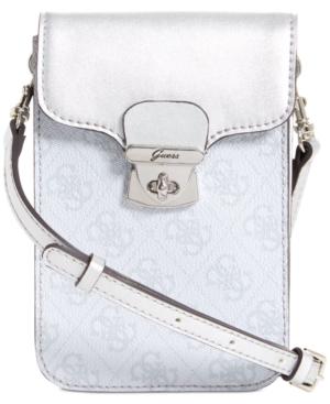 Guess Jacqui Metallic Chit Chat Mini Crossbody