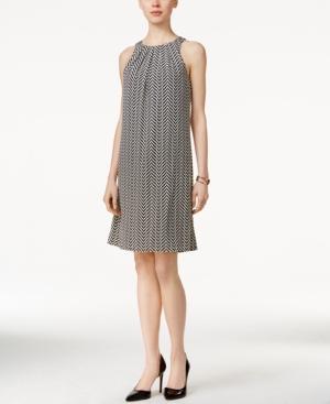 Alfani Pleat-neck Halter Dress, Only At Macy's