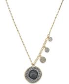Inc International Concepts Gold-tone Glitter Pave Pendant Necklace, Only At Macy's