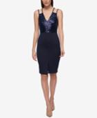 Guess Sequined Strappy Sheath Dress