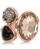 Kenneth Cole New York Rose Gold-tone Tri-stone Ring