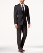 Vince Camuto Charcoal Flannel Slim-fit Suit