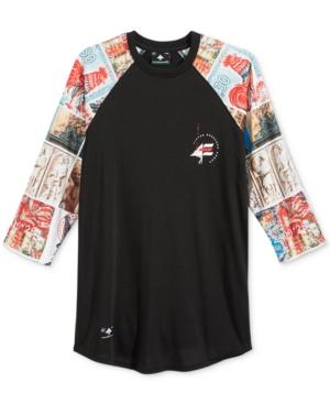 Lrg Men's Raglan-style Graphic-print Shirt