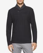Calvin Klein Men's Contrast Shawl-collar Sweater