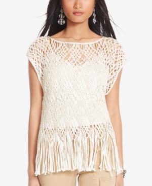 Polo Ralph Lauren Fringe Macrame Top