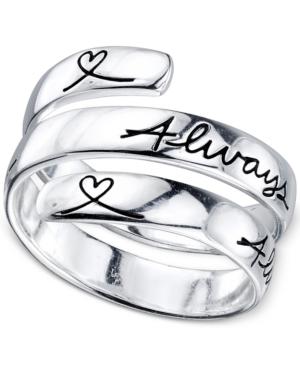 Unwritten Silver-tone Always Sisters Ring