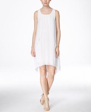 Kensie Sleeveless Pleated High-low Dress