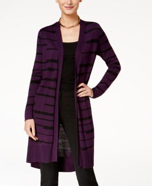 Alfani Striped Midi Cardigan, Created For Macy's
