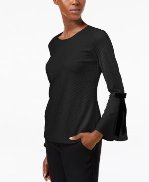 Cece Textured Bow-detail Top
