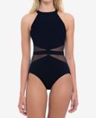 Profile By Gottex High-neck Tummy-control Illusion One-piece Swimsuit Women's Swimsuit