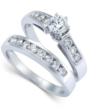 Diamond Engagement Ring Bridal Set In 14k White Gold (9/10 Ct. T.w.)