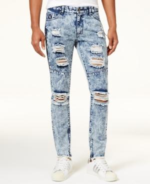 American Stitch Men's Acid Wash Ripped Jeans