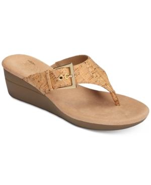 Aerosoles Flower Wedge Thong Sandals Women's Shoes
