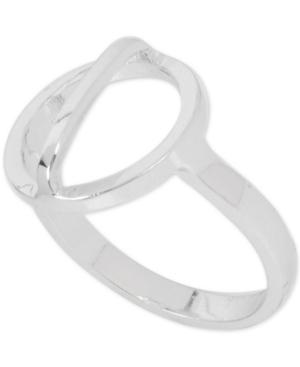 Touch Of Silver Silver-tone Geometric Ring