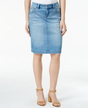 Style & Co. Denim Pencil Skirt, Only At Macy's