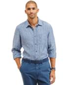 Nautica Slim-fit Solid Linen Shirt