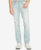 Kenneth Cole Reaction Men's Straight-fit Stretch Light Indigo Jeans