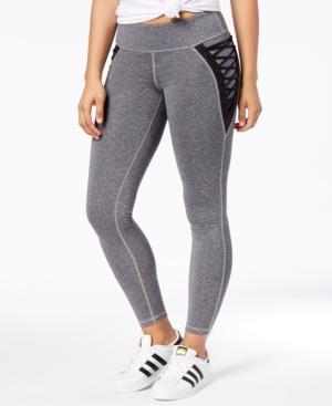Material Girl Active Juniors' Lace-up Leggings, Created For Macy's
