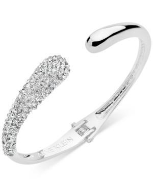 Anne Klein Pave Hinged Cuff Bracelet, Created For Macy's