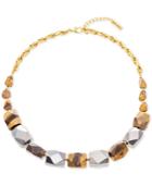 Steve Madden Two-tone & Stone Beaded Necklace, 24 + 3 Extender