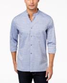 Calvin Klein Men's Band-collar Dobby Shirt