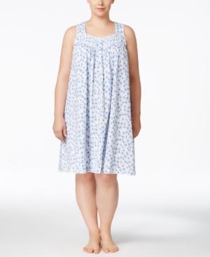 Charter Club Plus Size Printed Short Nightgown, Only At Macy's