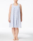 Charter Club Plus Size Printed Short Nightgown, Only At Macy's