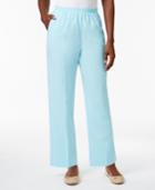 Alfred Dunner Petite Classics Pull-on Straight-leg Pants