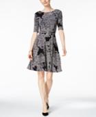 Charter Club Paisley-print Fit & Flare Dress, Only At Macy's