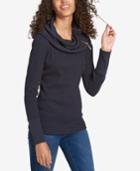 Tommy Hilfiger Cowl-neck Waffle-knit Sweater, Created For Macy's