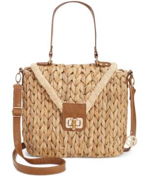 Giani Bernini Braided Straw Top Handle Crossbody, Only At Macy's