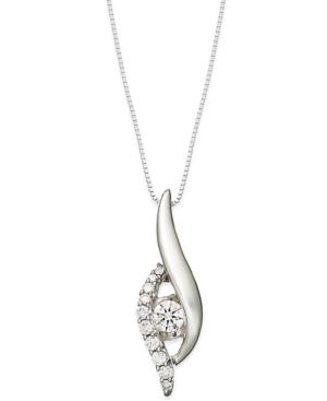 Sirena Diamond Necklace, 14k White Gold Diamond Pendant (1/2 Ct. T.w.)